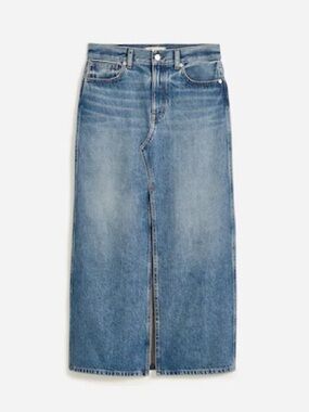 Madewell Denim Jean 100% Cotton Maxi Skirt